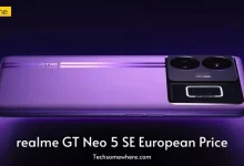 Realme GT Neo 5 SE European Price