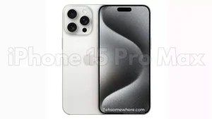 iPhone 15 Pro Max in White Titanium