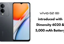 Vivo G2 introduced with 90Hz Display, Dimensity 6020 and 5,000 mAh Battery